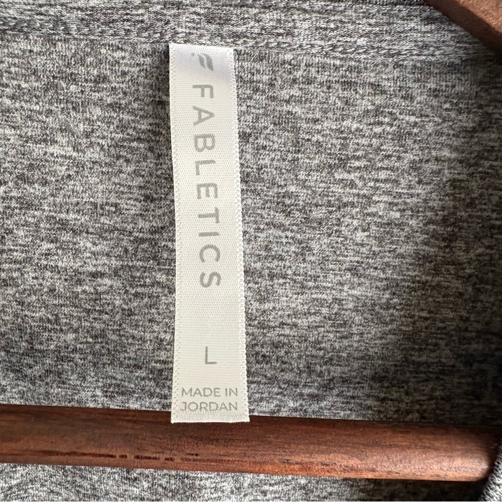 Fabletics Heather Gray Performance Pullover Sweat… - image 2